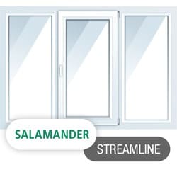 Пластиковые окна Salamander Streamline (Германия), трехстворчатые 2000*1400